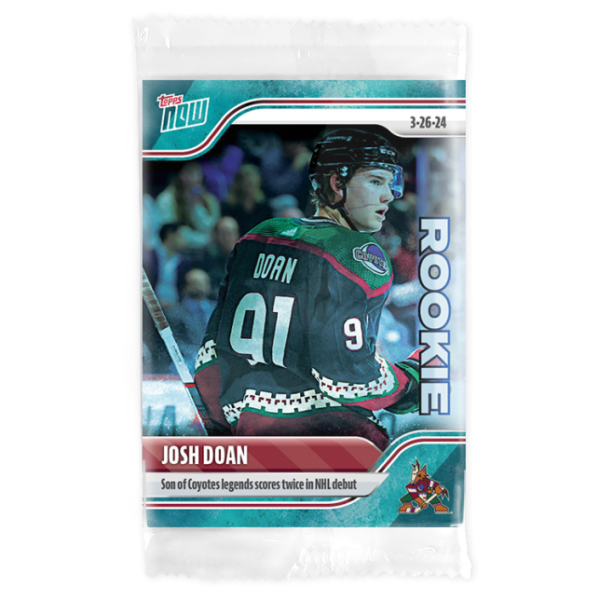 2023-24 TOPPS NOW /10 Blue Ice Parallel  #156- Josh Doan (1 of 10)