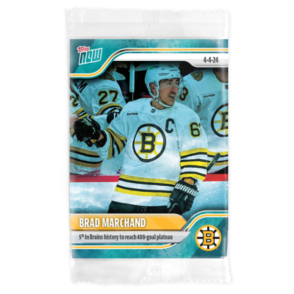 2023-24 TOPPS NOW /10 Blue Ice Parallel  #163- Brad Marchand 3 (1 of 10)