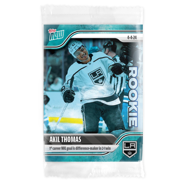 2023-24 TOPPS NOW /10 Blue Ice Parallel  #164- Akil Thomas (1 of 10)