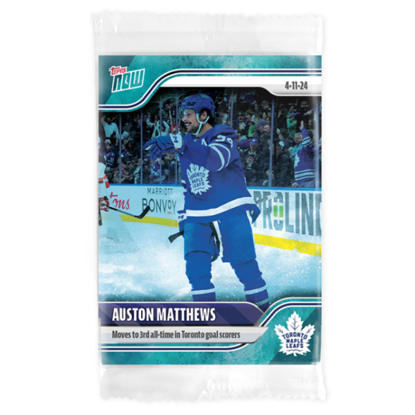 2023-24 TOPPS NOW /10 Blue Ice Parallel  #170- Auston Matthews 11 (1 of 10)