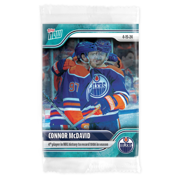 2023-24 TOPPS NOW /10 Blue Ice Parallel  #173- Connor McDavid 10 (1 of 10)