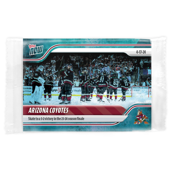 2023-24 TOPPS NOW /10 Blue Ice Parallel  #174- Arizona Coyotes (1 of 10)