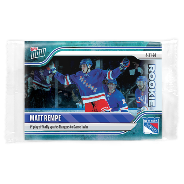 2023-24 TOPPS NOW /10 Blue Ice Parallel  #177- Matt Rempe 2 (1 of 10)