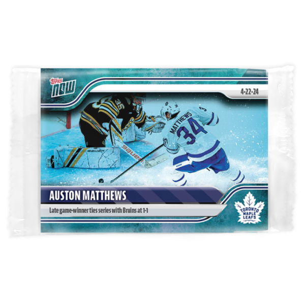 2023-24 TOPPS NOW /10 Blue Ice Parallel  #178- Auston Matthews 12 (1 of 10)