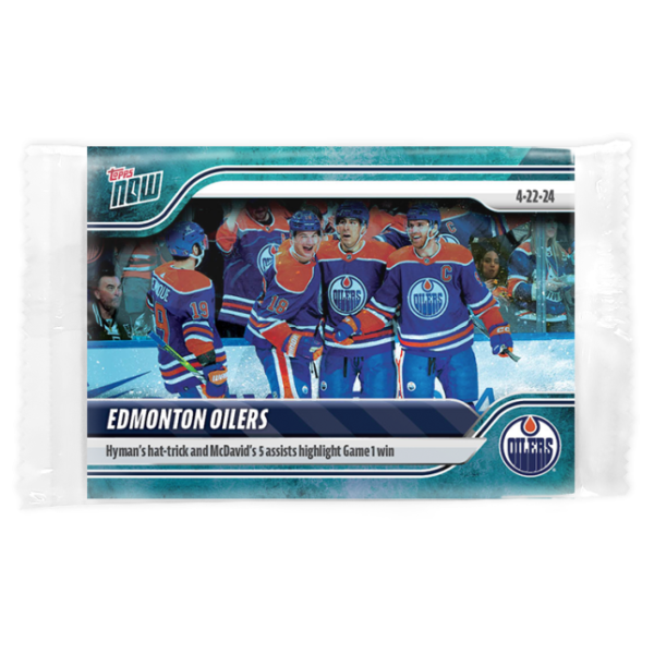 2023-24 TOPPS NOW /10 Blue Ice Parallel  #179- Edmonton Oilers 3 (1 of 10)