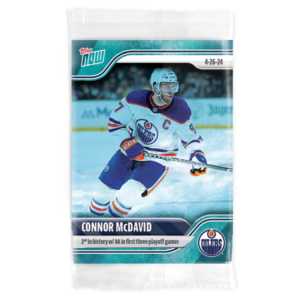 2023-24 TOPPS NOW /10 Blue Ice Parallel  #181- Connor McDavid 11 (1 of 10)