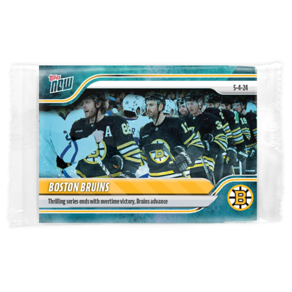 2023-24 TOPPS NOW /10 Blue Ice Parallel  #189- Boston Bruins 2 (1 of 10)