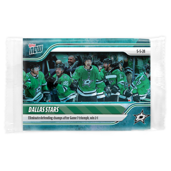 2023-24 TOPPS NOW /10 Blue Ice Parallel  #190- Dallas Stars (1 of 10)