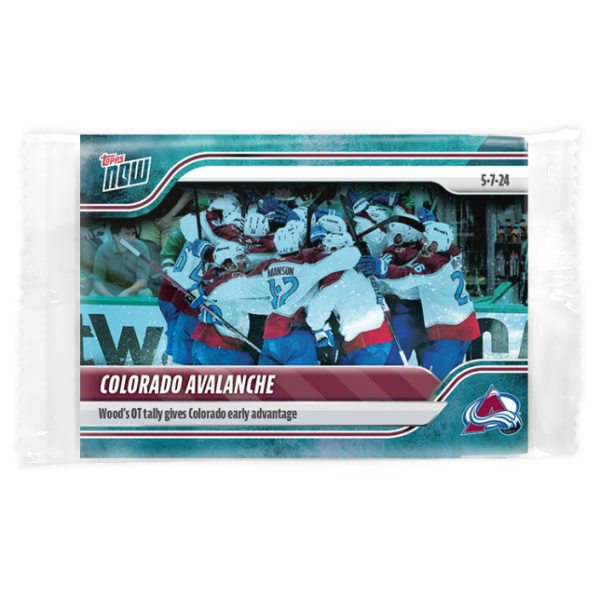 2023-24 TOPPS NOW /10 Blue Ice Parallel  #192- Colorado Avalanche (1 of 10)