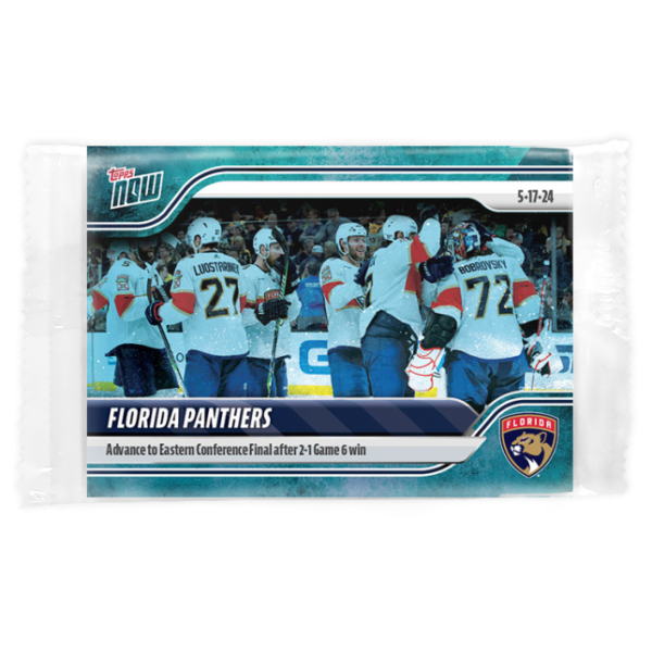 2023-24 TOPPS NOW /10 Blue Ice Parallel  #202- Florida Panthers (1 of 10)