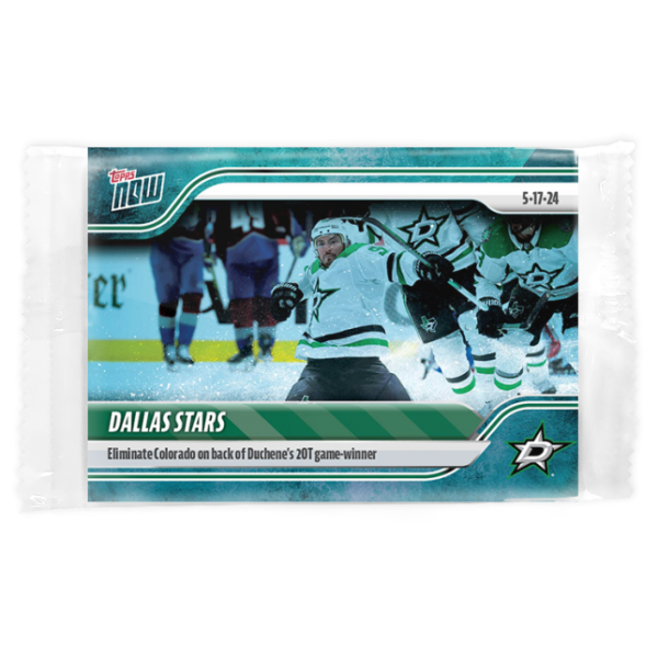 2023-24 TOPPS NOW /10 Blue Ice Parallel  #203- Dallas Stars 2 (1 of 10)