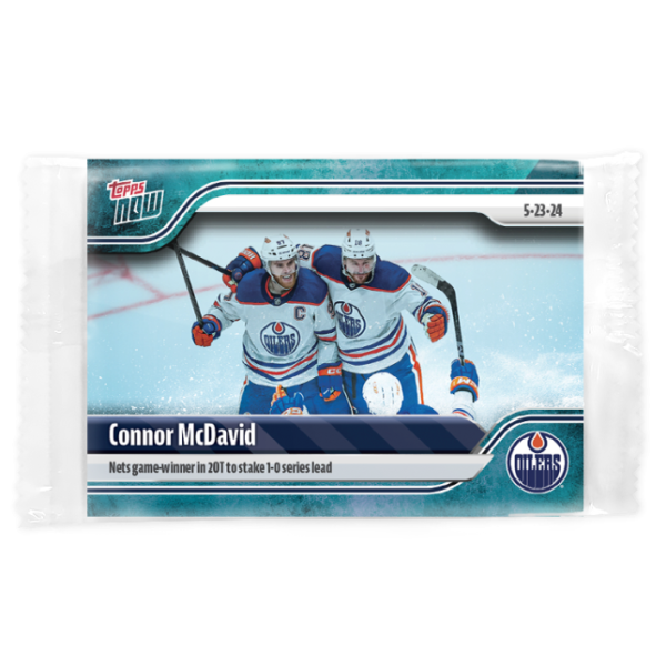 2023-24 TOPPS NOW /10 Blue Ice Parallel  #205- Connor McDavid 13 (1 of 10)