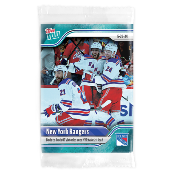 2023-24 TOPPS NOW /10 Blue Ice Parallel  #207- New York Rangers 7 (1 of 10)