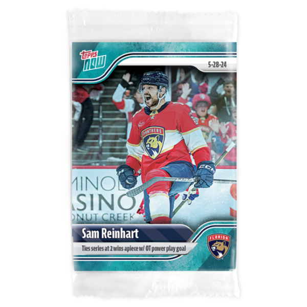 2023-24 TOPPS NOW /10 Blue Ice Parallel  #209- Sam Reinhart 3 (1 of 10)