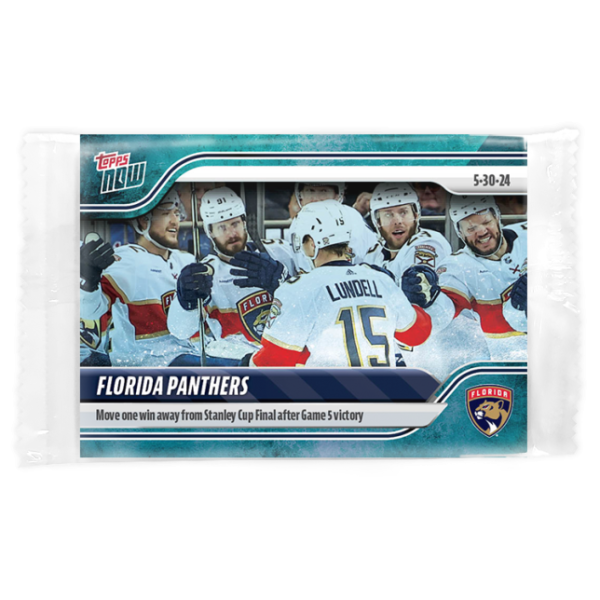 2023-24 TOPPS NOW /10 Blue Ice Parallel  #211- Florida Panthers 2 (1 of 10)