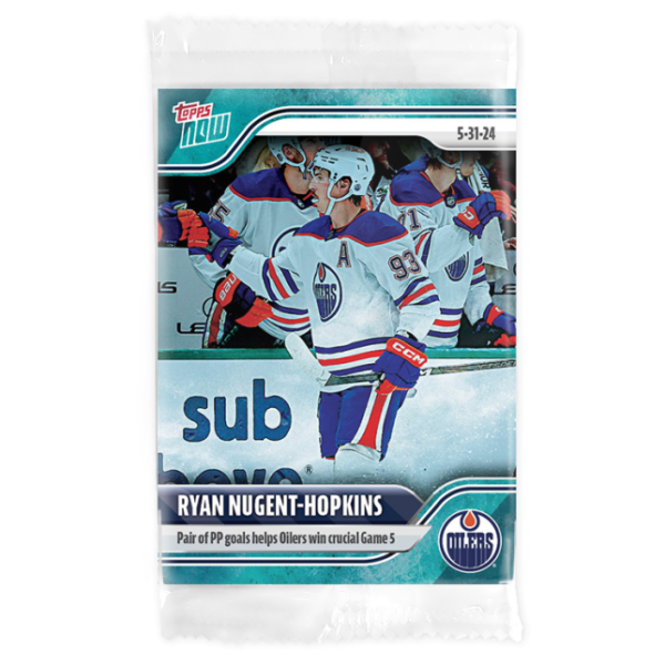 2023-24 TOPPS NOW /10 Blue Ice Parallel  #212- Ryan Nugent-Hopkins  (1 of 10)