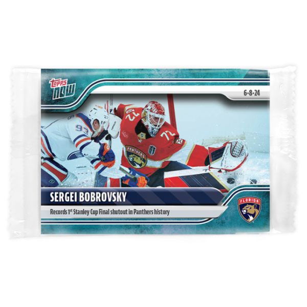 2023-24 TOPPS NOW /10 Blue Ice Parallel  #217- Sergei Bobrovsky 2 (1 of 10)