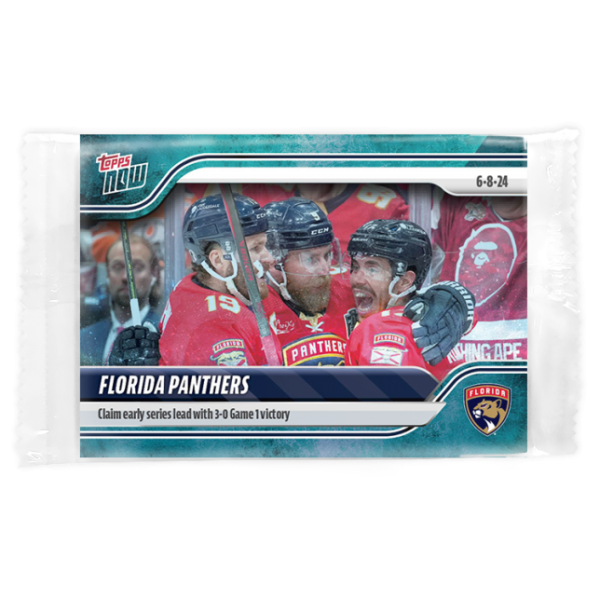 2023-24 TOPPS NOW /10 Blue Ice Parallel  #218- Florida Panthers 5 (1 of 10)