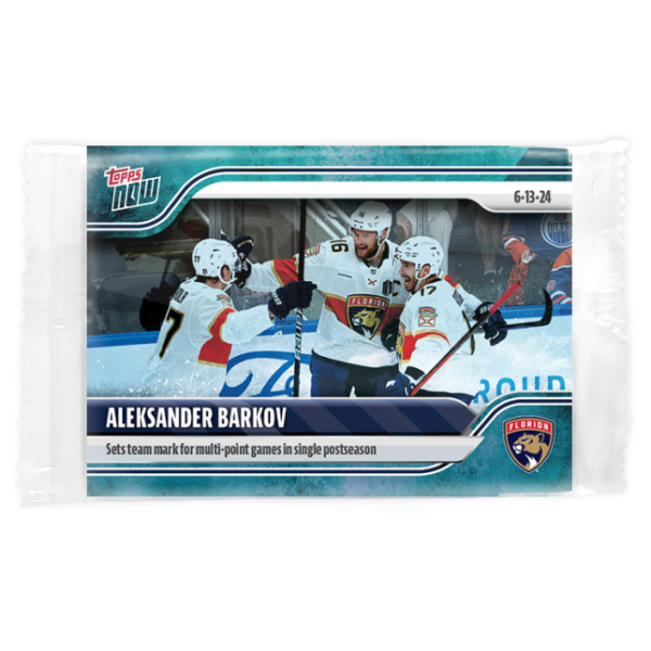 2023-24 TOPPS NOW /10 Blue Ice Parallel  #221- Aleksander Barkov 2 (1 of 10)