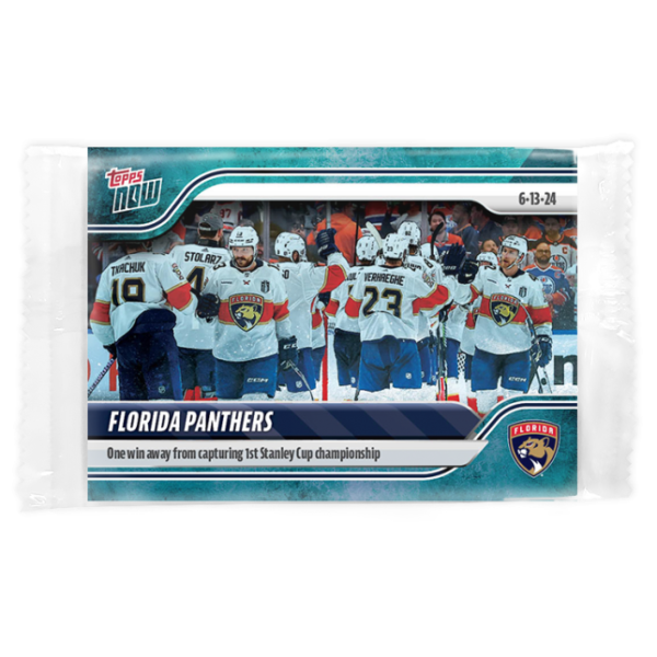 2023-24 TOPPS NOW /10 Blue Ice Parallel  #222- Florida Panthers 7 (1 of 10)