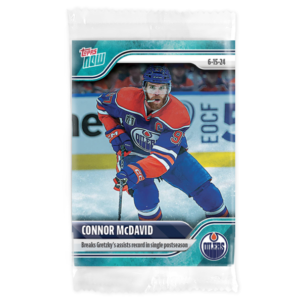 2023-24 TOPPS NOW /10 Blue Ice Parallel  #223- Connor McDavid 15 (1 of 10)