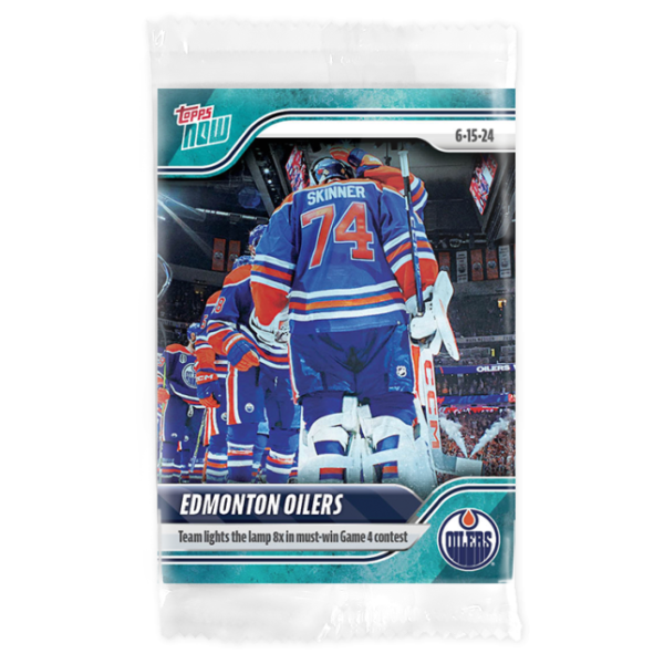 2023-24 TOPPS NOW /10 Blue Ice Parallel  #224- Edmonton Oilers 8 (1 of 10)