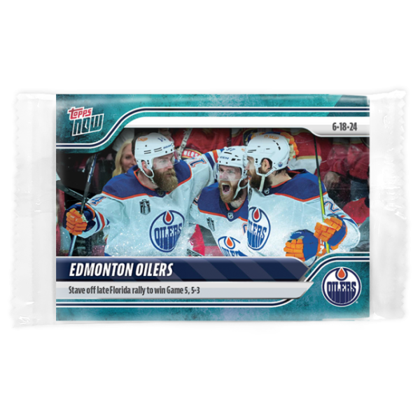 2023-24 TOPPS NOW /10 Blue Ice Parallel  #225- Edmonton Oilers 9 (1 of 10)