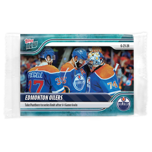 2023-24 TOPPS NOW /10 Blue Ice Parallel  #226- Edmonton Oilers 10 (1 of 10)