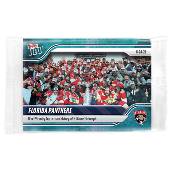 2023-24 TOPPS NOW /10 Blue Ice Parallel  #228- Florida Panthers 8 (1 of 10)