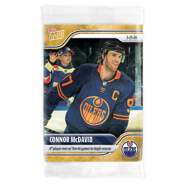 2023-24 TOPPS NOW /1 Gold Ice Parallel  #151- Connor McDavid 9 (1 of 1)