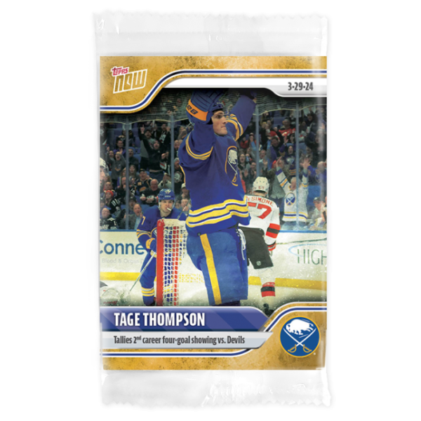 2023-24 TOPPS NOW /1 Gold Ice Parallel  #158- Tage Thompson (1 of 1)