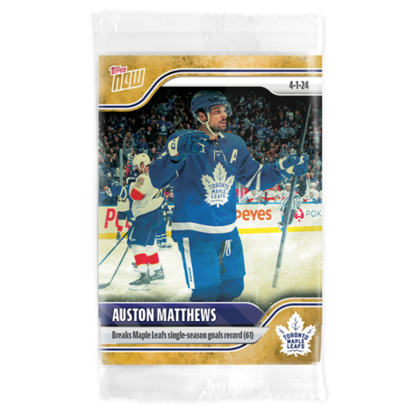 2023-24 TOPPS NOW /1 Gold Ice Parallel  #160- Auston Matthews 10 (1 of 1)