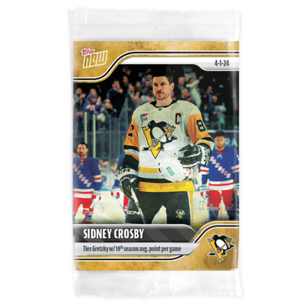 2023-24 TOPPS NOW /1 Gold Ice Parallel  #161- Sidney Crosby 9 (1 of 1)