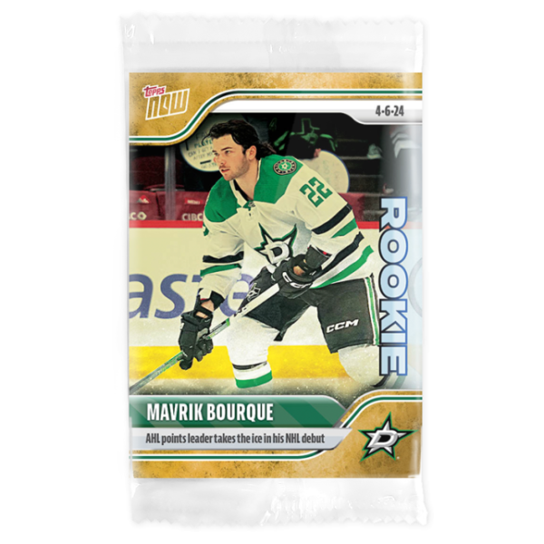 2023-24 TOPPS NOW /1 Gold Ice Parallel  #165- Mavrik Bourque (1 of 1)