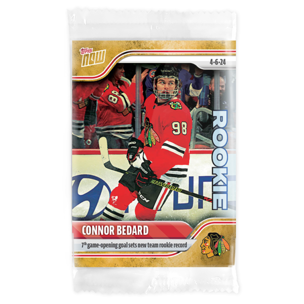 2023-24 TOPPS NOW /1 Gold Ice Parallel  #166- Connor Bedard 13 (1 of 1)