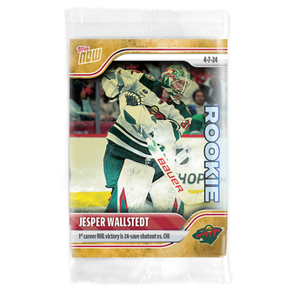 2023-24 TOPPS NOW /1 Gold Ice Parallel  #167- Jesper Wallstedt (1 of 1)