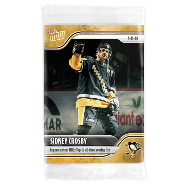 2023-24 TOPPS NOW /1 Gold Ice Parallel  #169- Sidney Crosby 10 (1 of 1)