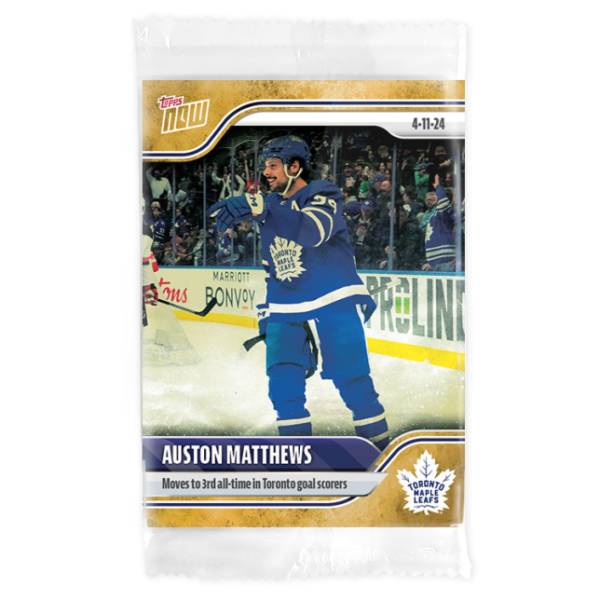 2023-24 TOPPS NOW /1 Gold Ice Parallel  #170- Auston Matthews 11 (1 of 1)