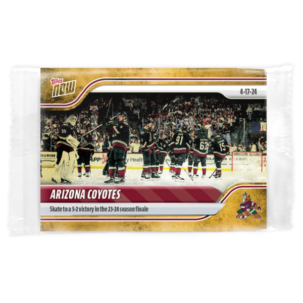 2023-24 TOPPS NOW /1 Gold Ice Parallel  #174- Arizona Coyotes (1 of 1)