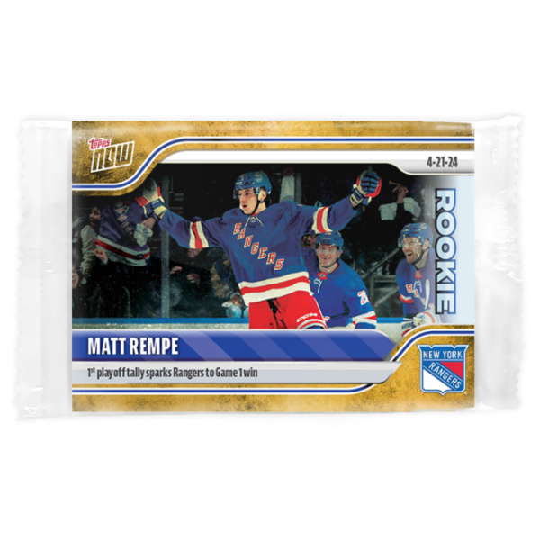 2023-24 TOPPS NOW /1 Gold Ice Parallel  #177- Matt Rempe 2 (1 of 1)