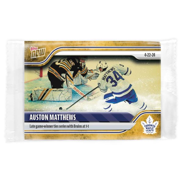 2023-24 TOPPS NOW /1 Gold Ice Parallel  #178- Auston Matthews 12 (1 of 1)