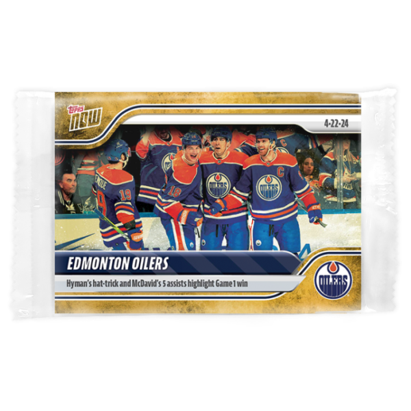 2023-24 TOPPS NOW /1 Gold Ice Parallel  #179- Edmonton Oilers 3 (1 of 1)