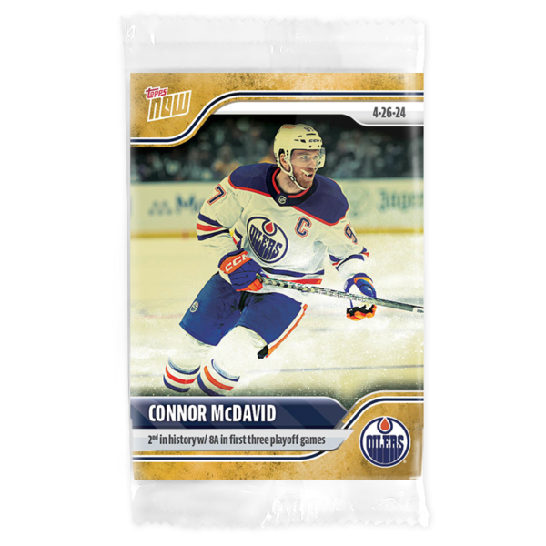 2023-24 TOPPS NOW /1 Gold Ice Parallel  #181- Connor McDavid 11 (1 of 1)