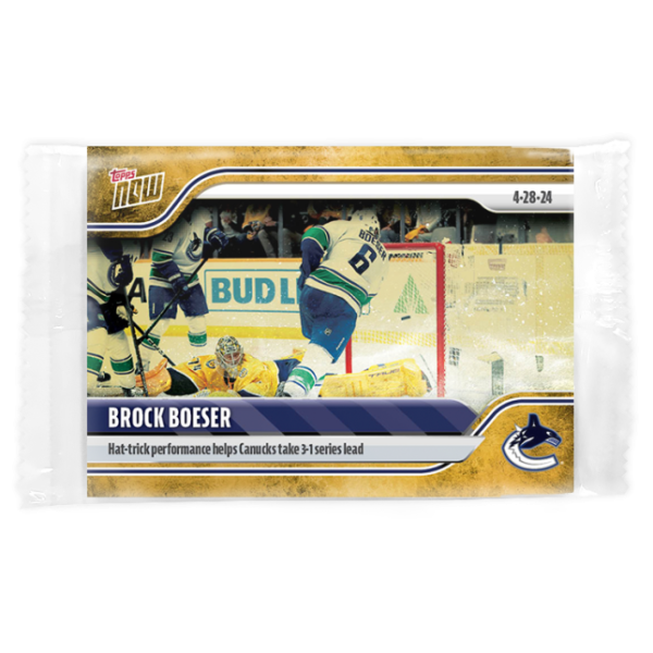 2023-24 TOPPS NOW /1 Gold Ice Parallel  #184- Brock Boeser 3 (1 of 1)