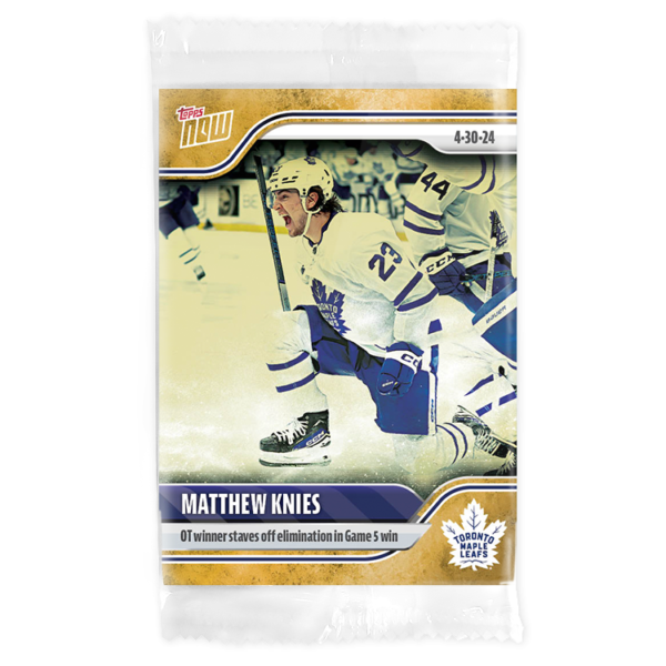 2023-24 TOPPS NOW /1 Gold Ice Parallel  #186- Matthew Knies (1 of 1)