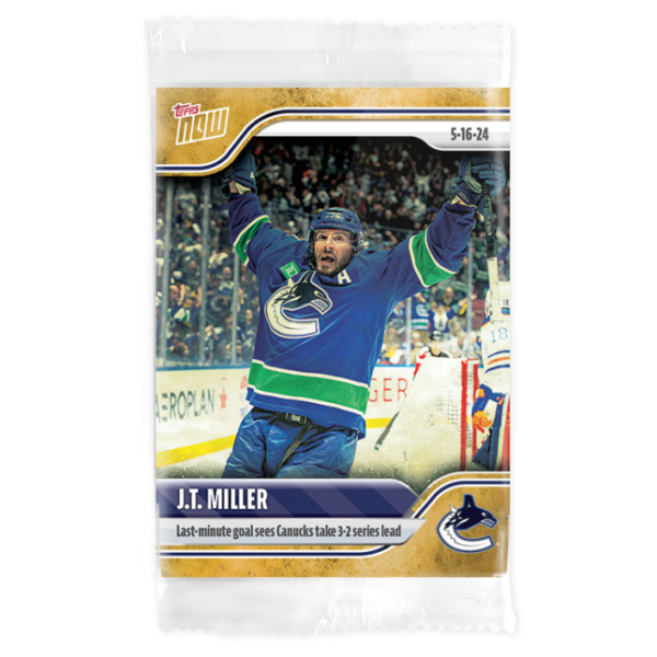 2023-24 TOPPS NOW /1 Gold Ice Parallel  #201- J.T. Miller (1 of 1)