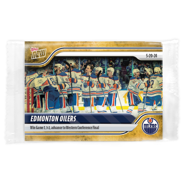 2023-24 TOPPS NOW /1 Gold Ice Parallel  #204- Edmonton Oilers 4 (1 of 1)