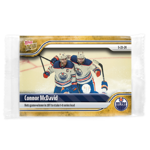 2023-24 TOPPS NOW /1 Gold Ice Parallel  #205- Connor McDavid 13 (1 of 1)