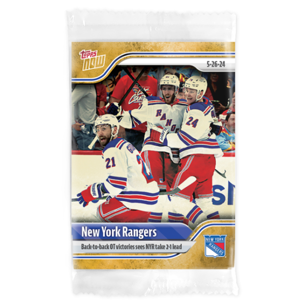 2023-24 TOPPS NOW /1 Gold Ice Parallel  #207- New York Rangers 7 (1 of 1)