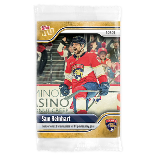 2023-24 TOPPS NOW /1 Gold Ice Parallel  #209- Sam Reinhart 3 (1 of 1)